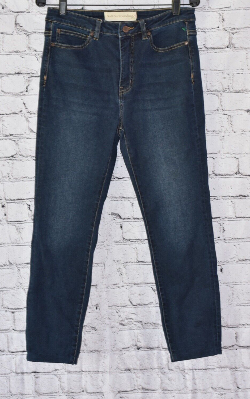 Soft Surroundings Ultimate Denim Straight-Leg Jean Pants Women's Size 6